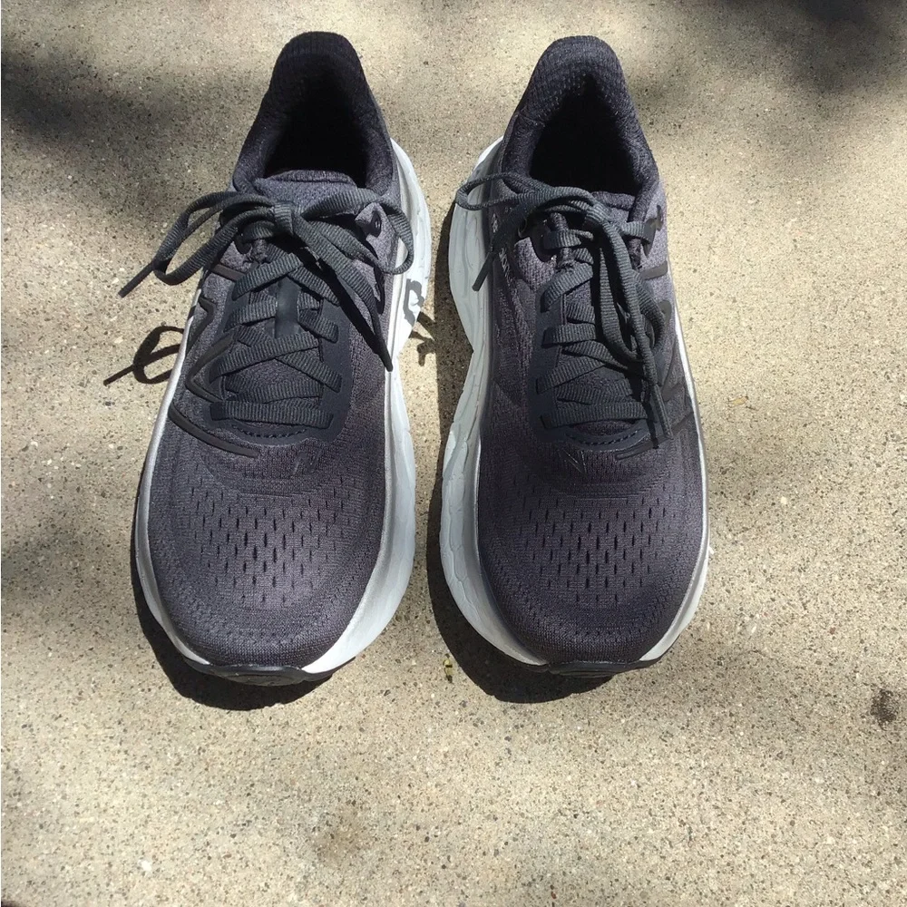 New Balance Women's Dark Gray and White Running Sneakers
